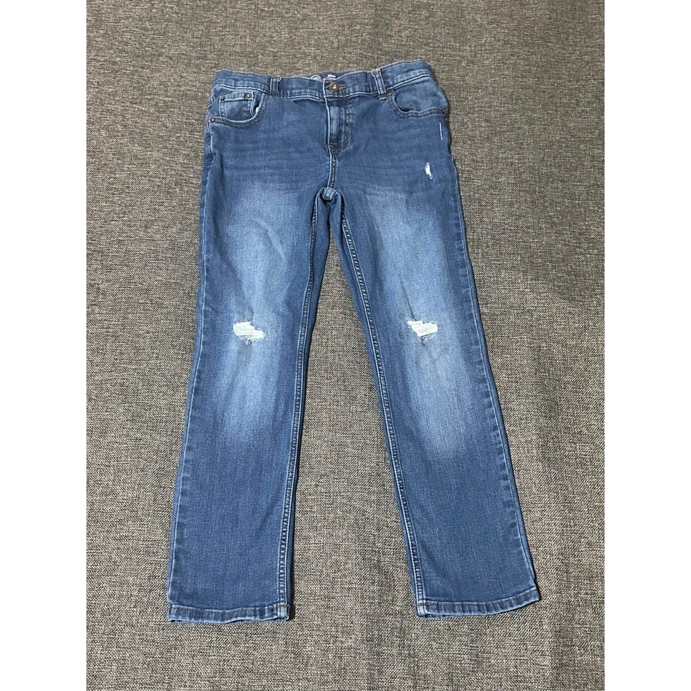 Wonder Nation Boys 12 Husky Slim Fit Distressed Jeans